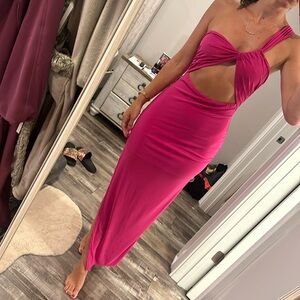 One shoulder maxi dress 🩷